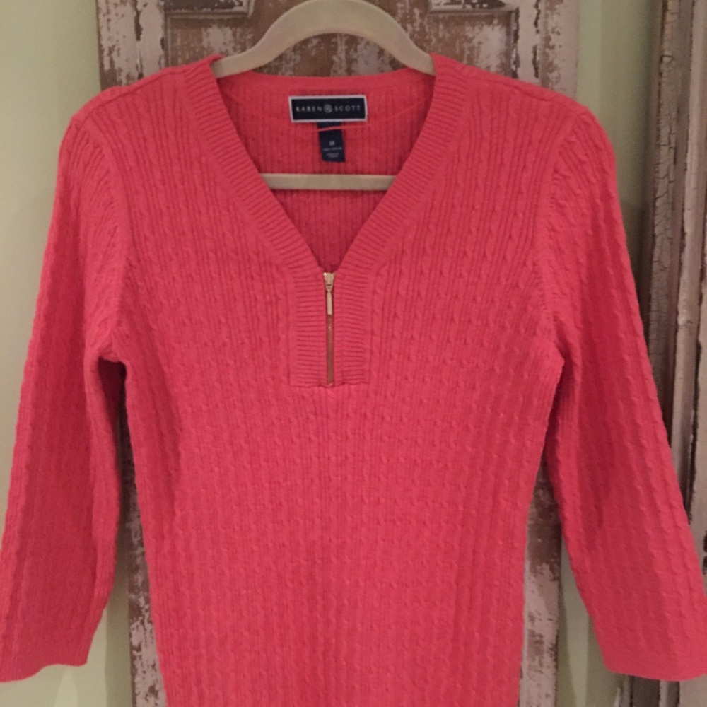 Karen Scott, size medium, light pink